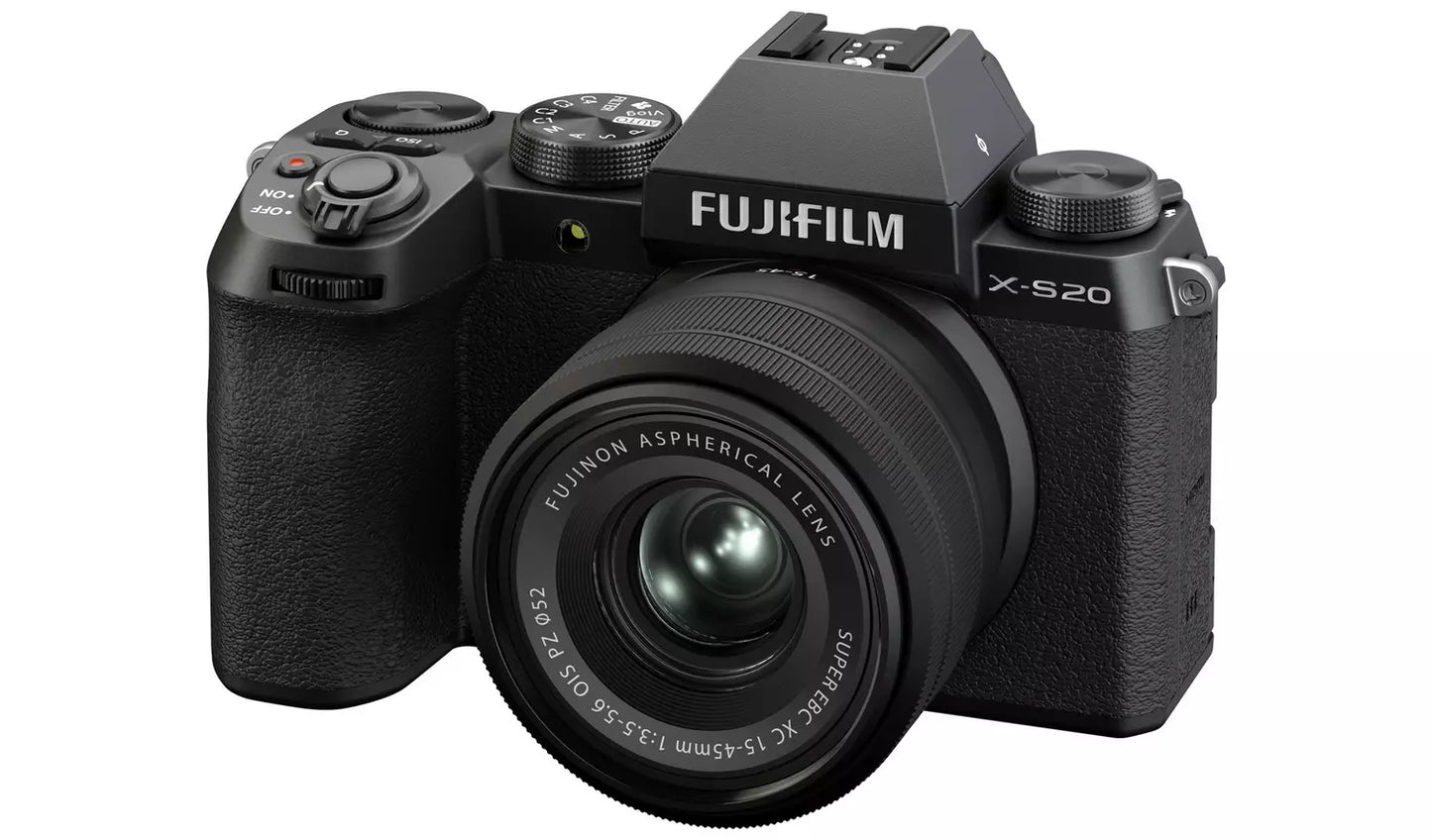 Fujifilm X-S20 Mirrorless Camera with 15–45mm Lens – Black (New) Fujifilm
