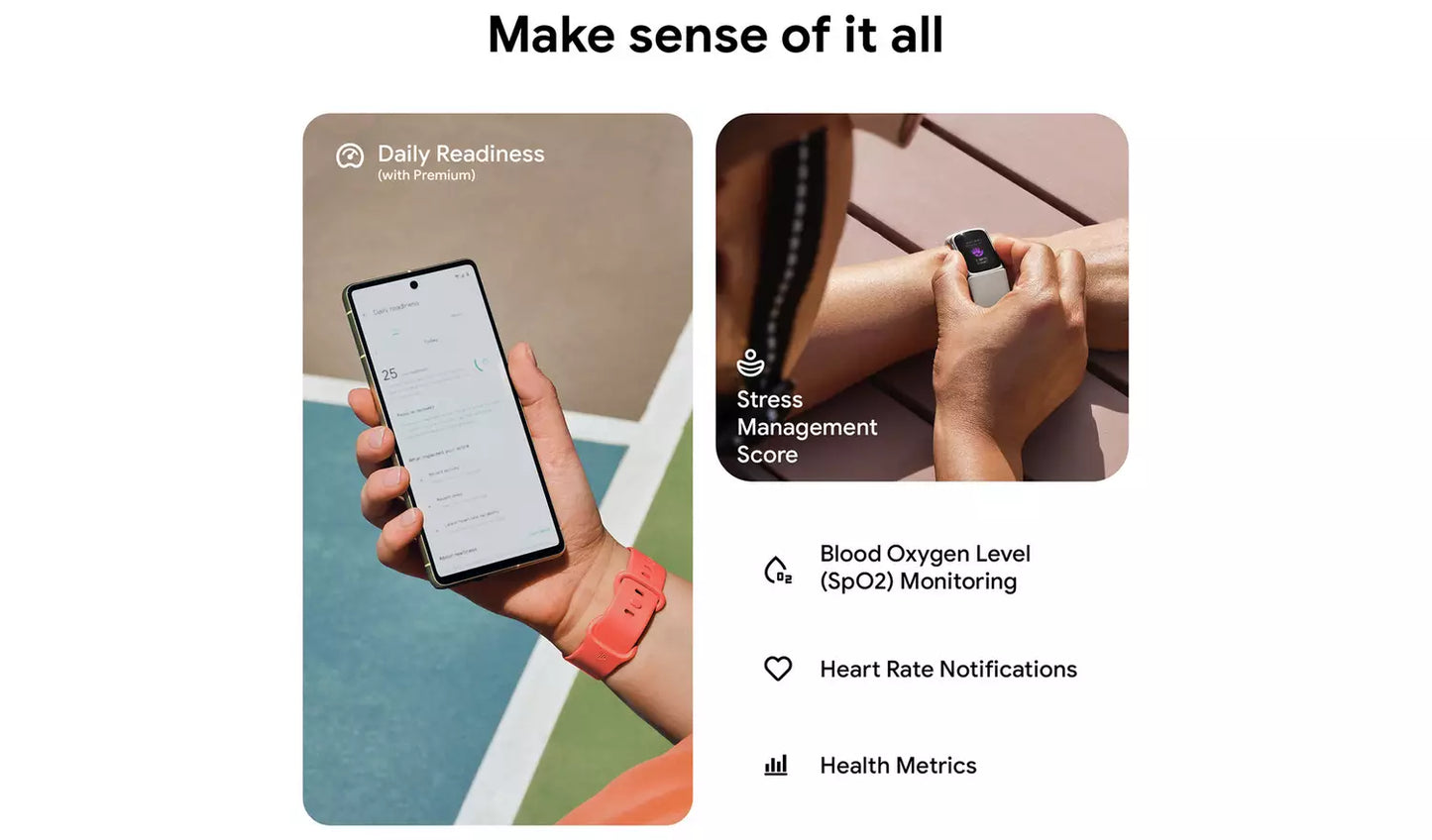 Fitbit Charge 6 Fitness Tracker – Obsidian (New) Google