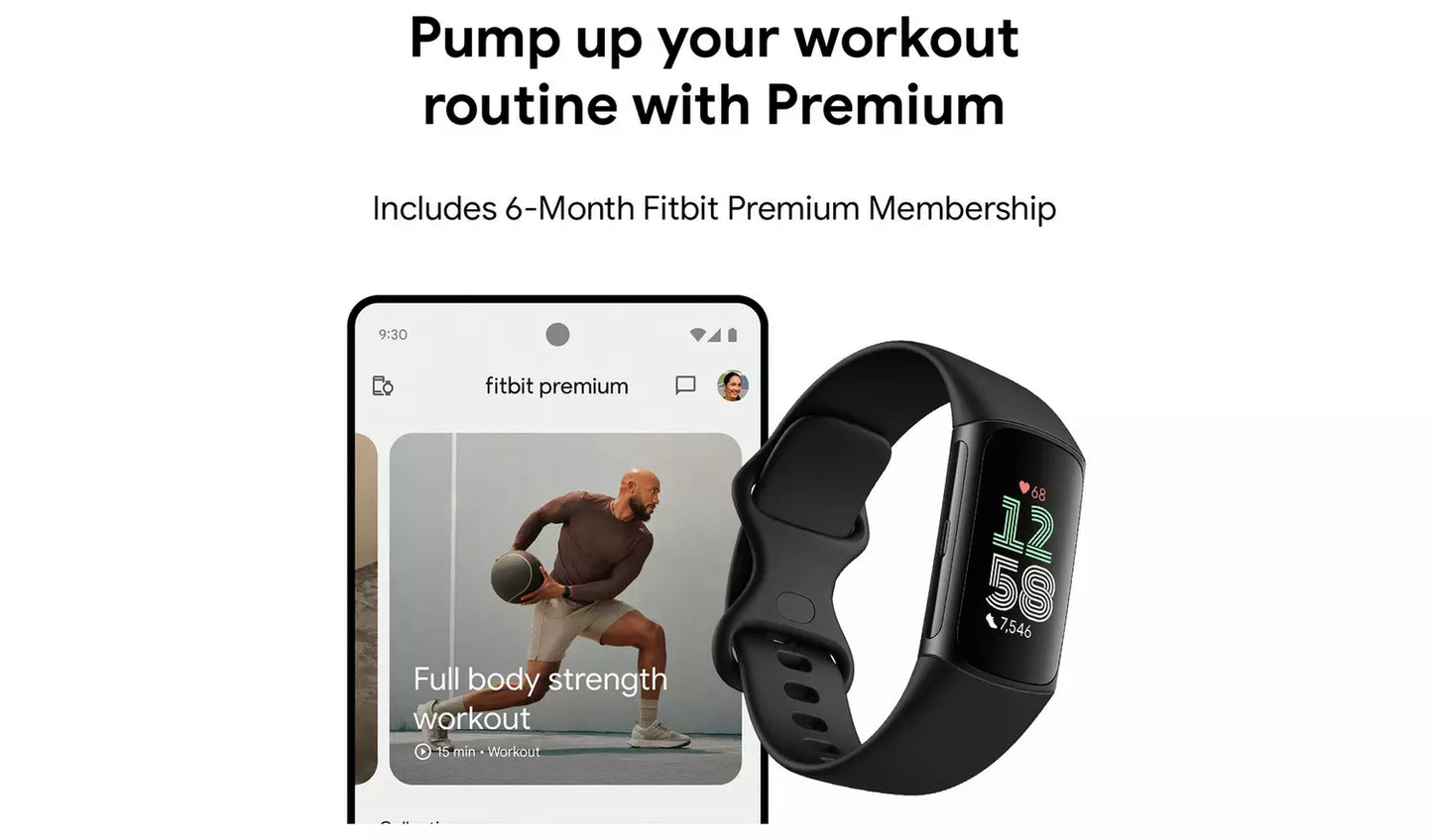 Fitbit Charge 6 Fitness Tracker – Obsidian (New) Google