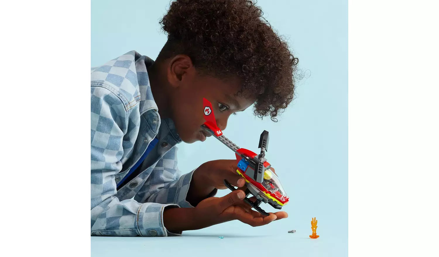 LEGO City Fire Rescue Helicopter Toy Vehicle Set | Ages 5+ | Model 60411 | New LEGO