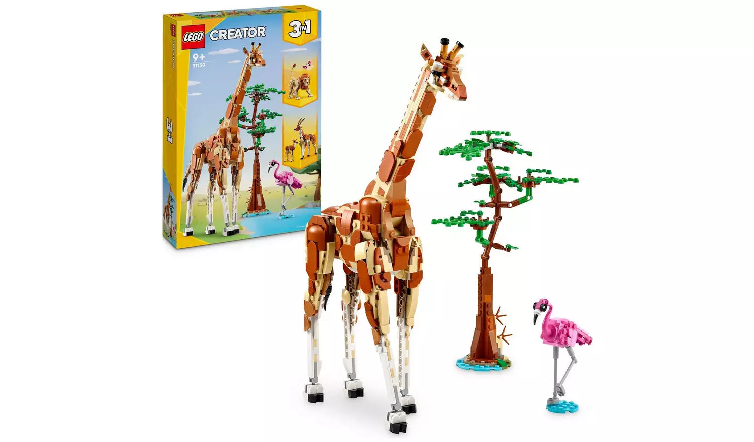 LEGO Creator 3in1 Wild Safari Animals Nature Toys Set | Ages 9+ | Model 31150 | 780 Pieces | New LEGO