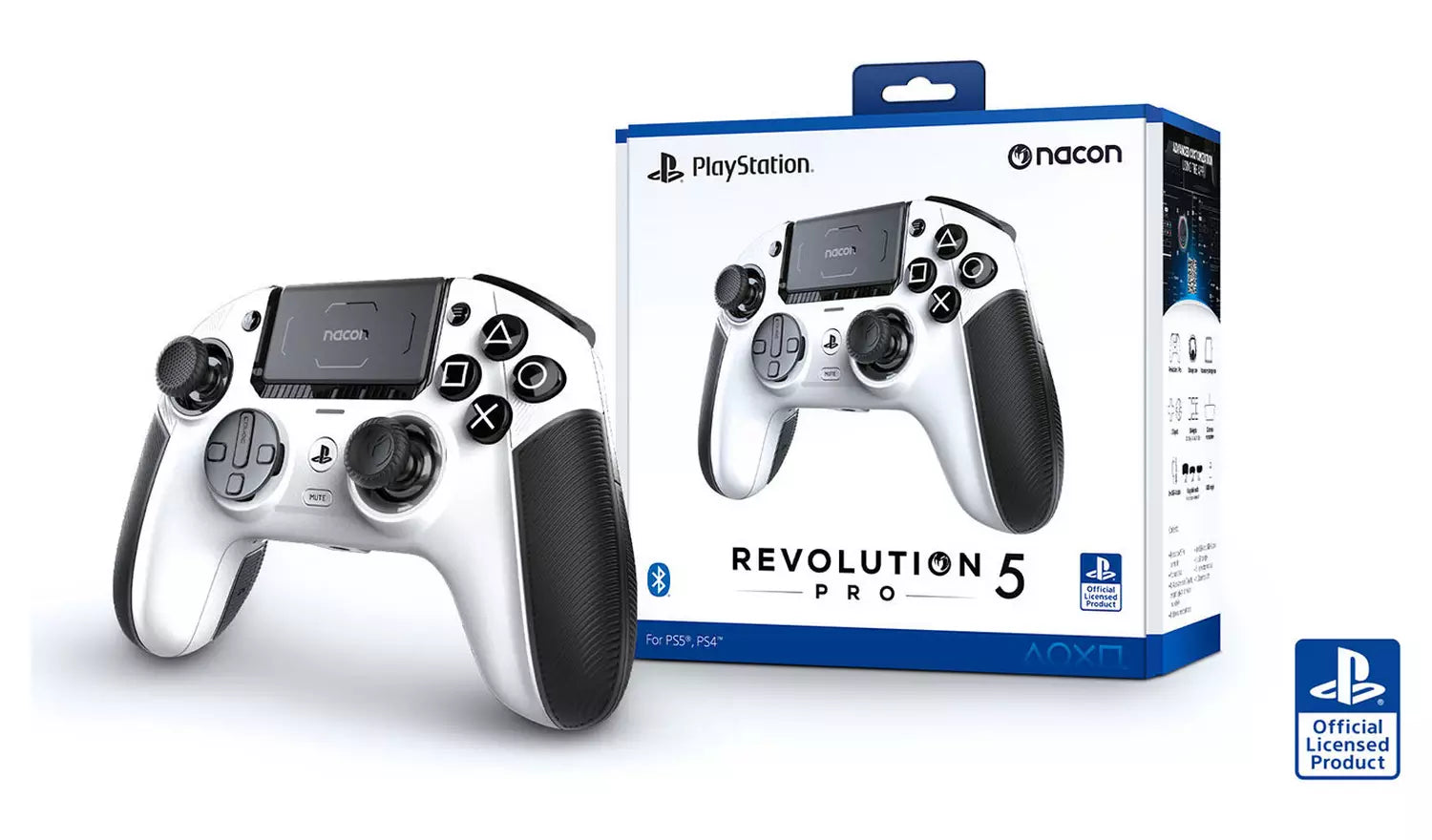 Nacon Revolution 5 Pro Wireless Controller – White (New) Nacon
