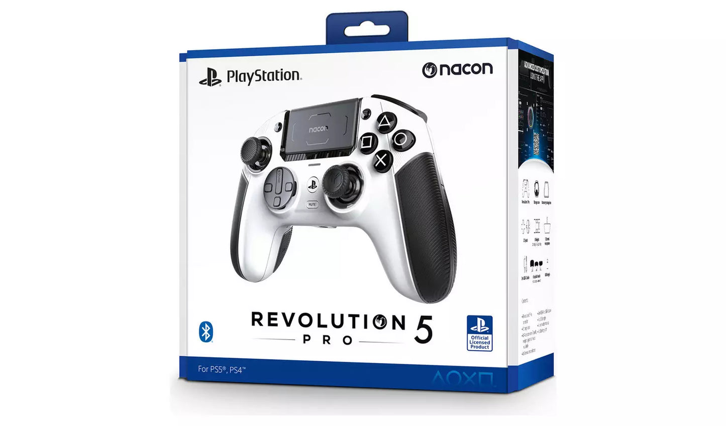 Nacon Revolution 5 Pro Wireless Controller – White (New) Nacon