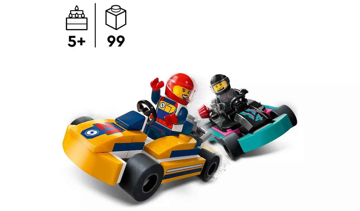 LEGO City Go-Karts and Race Drivers Vehicle Kids Toys | Ages 5+ | Model 60400 | New LEGO