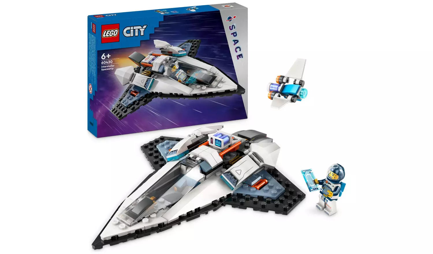 LEGO City Interstellar Spaceship Outer Space Toy Set | Ages 6+ | Model 60430 | New LEGO