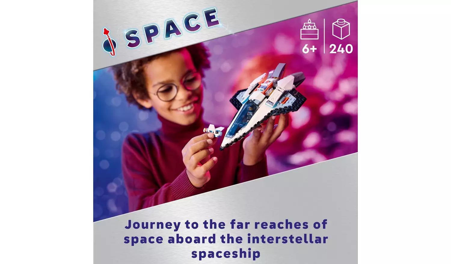 LEGO City Interstellar Spaceship Outer Space Toy Set | Ages 6+ | Model 60430 | New LEGO