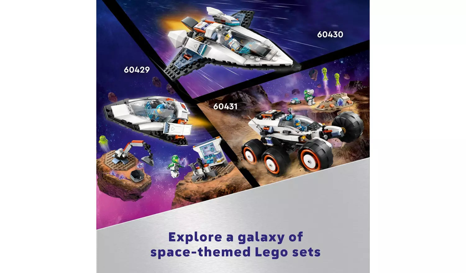 LEGO City Interstellar Spaceship Outer Space Toy Set | Ages 6+ | Model 60430 | New LEGO