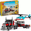 LEGO Creator 3in1 Flatbed Truck with Helicopter Toy | Ages 7+ | Model 31146 | New LEGO