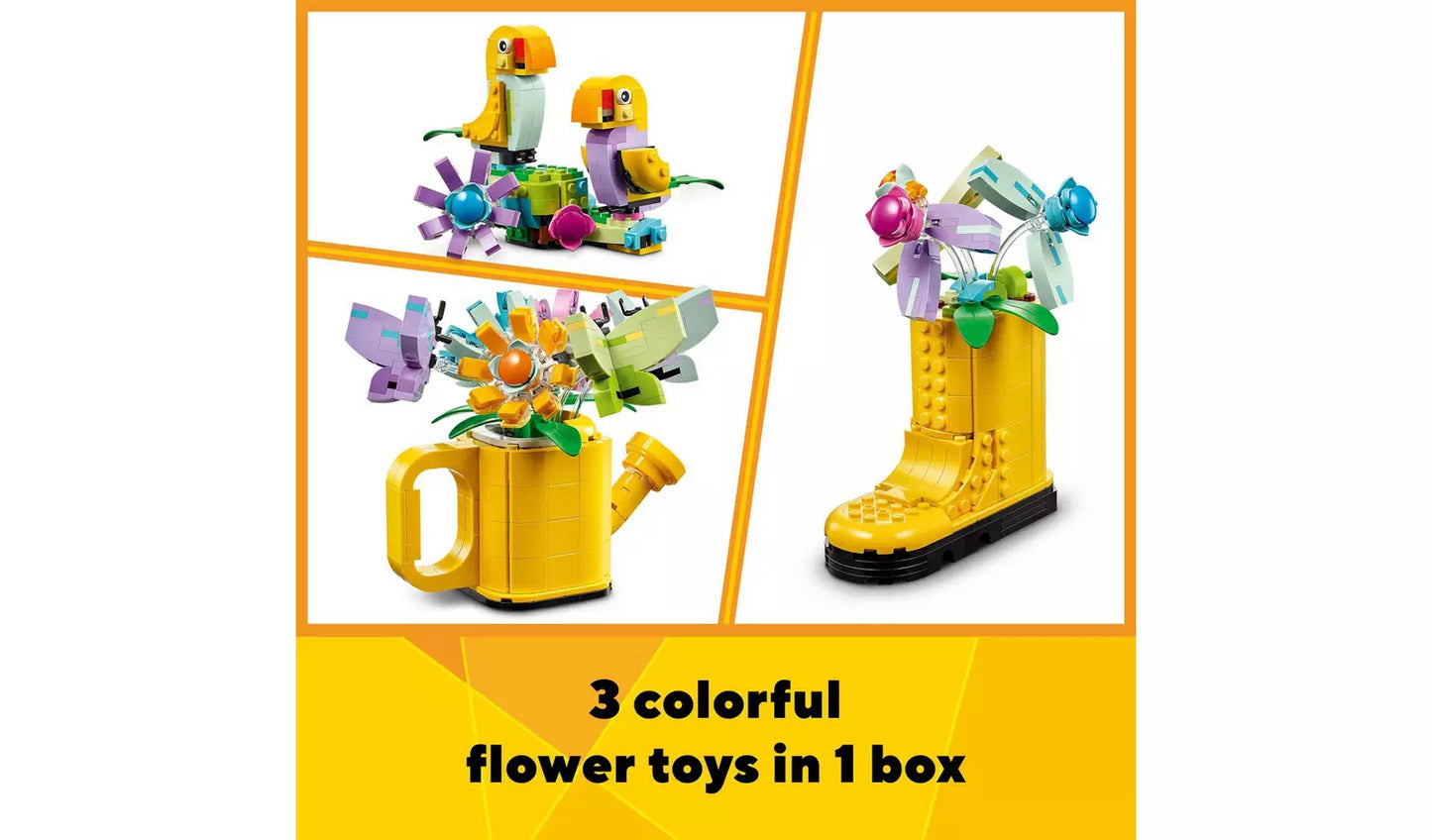 LEGO Creator 3in1 Flowers in Watering Can Nature Toys | Ages 8+ | Model 31149 | New LEGO
