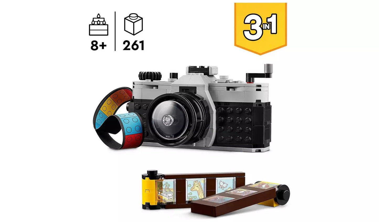 LEGO Creator 3in1 Retro Camera Toy Set | Model 31147 | New LEGO