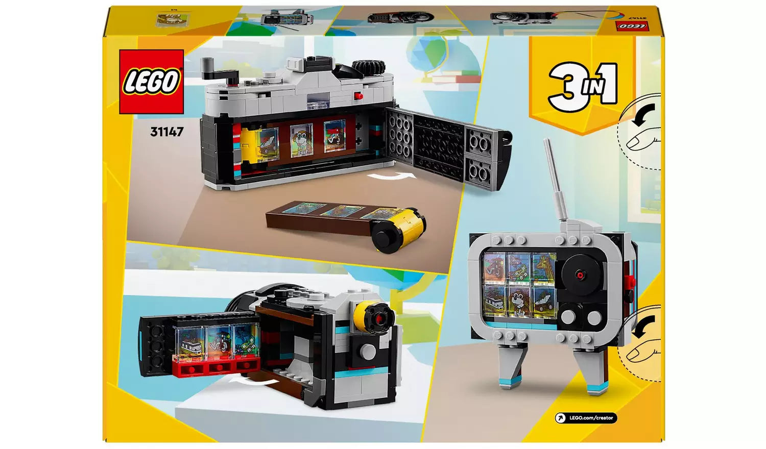 LEGO Creator 3in1 Retro Camera Toy Set | Model 31147 | New LEGO