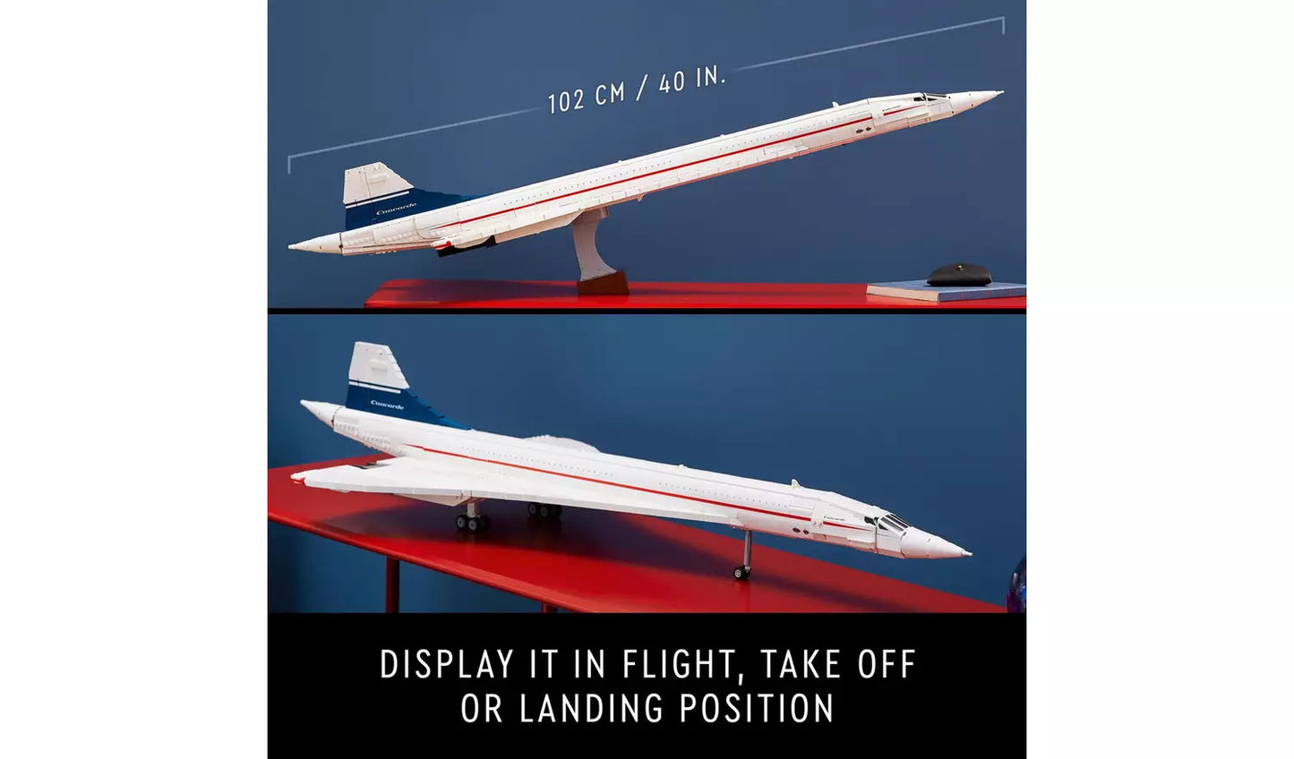 LEGO Icons Concorde Iconic Model Plane Set for Adults 10318 | Ages 18+ | New LEGO