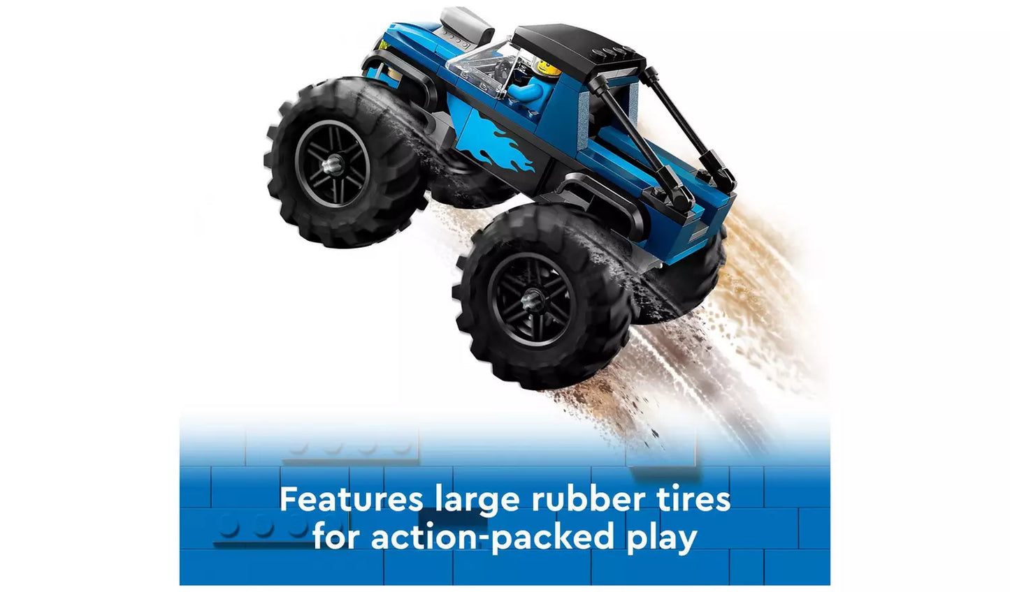 LEGO City Blue Monster Truck Toy Vehicle Playset | Ages 5+ | Model 60402 | New LEGO