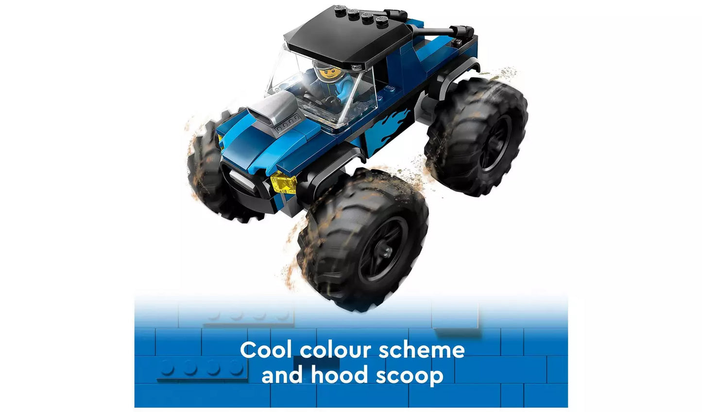 LEGO City Blue Monster Truck Toy Vehicle Playset | Ages 5+ | Model 60402 | New LEGO