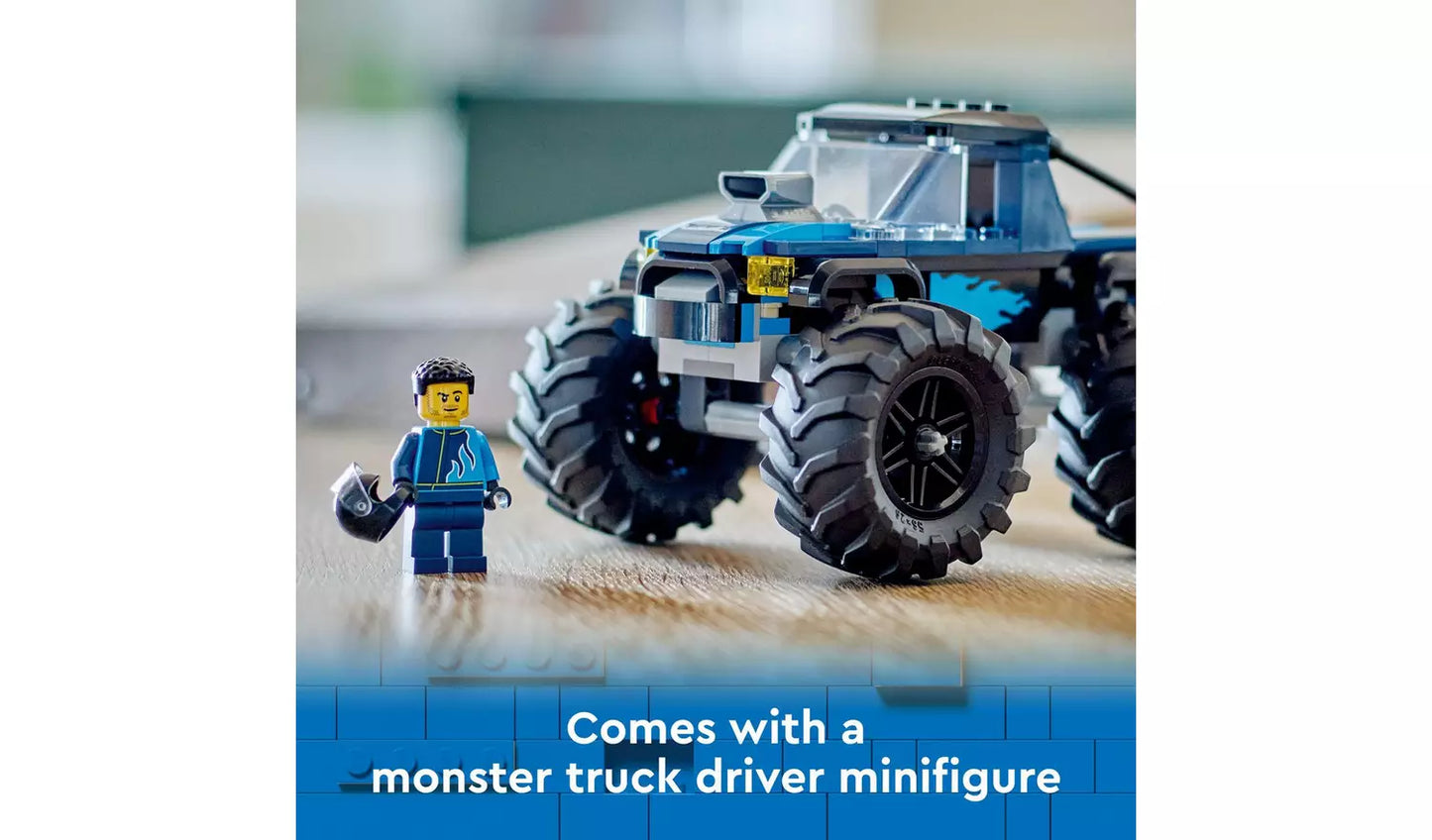 LEGO City Blue Monster Truck Toy Vehicle Playset | Ages 5+ | Model 60402 | New LEGO
