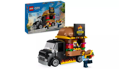 LEGO City Burger Van Food Truck Vehicle Toy Set | Ages 5+ | Model 60404 | New LEGO