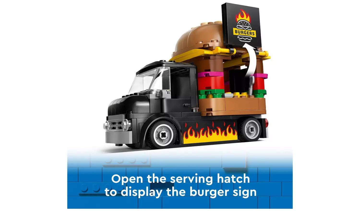 LEGO City Burger Van Food Truck Vehicle Toy Set | Ages 5+ | Model 60404 | New LEGO