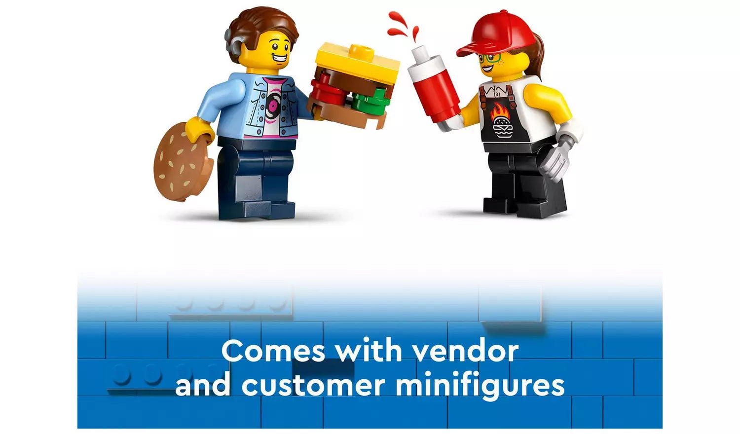 LEGO City Burger Van Food Truck Vehicle Toy Set | Ages 5+ | Model 60404 | New LEGO