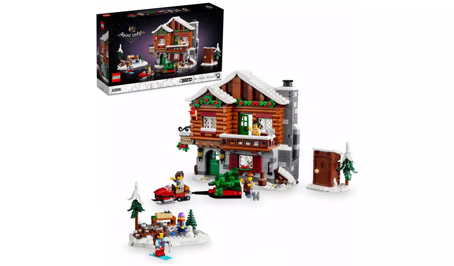 LEGO Icons Alpine Lodge Model House Set for Adults | Ages 18+ | Model 10325 | NEW LEGO