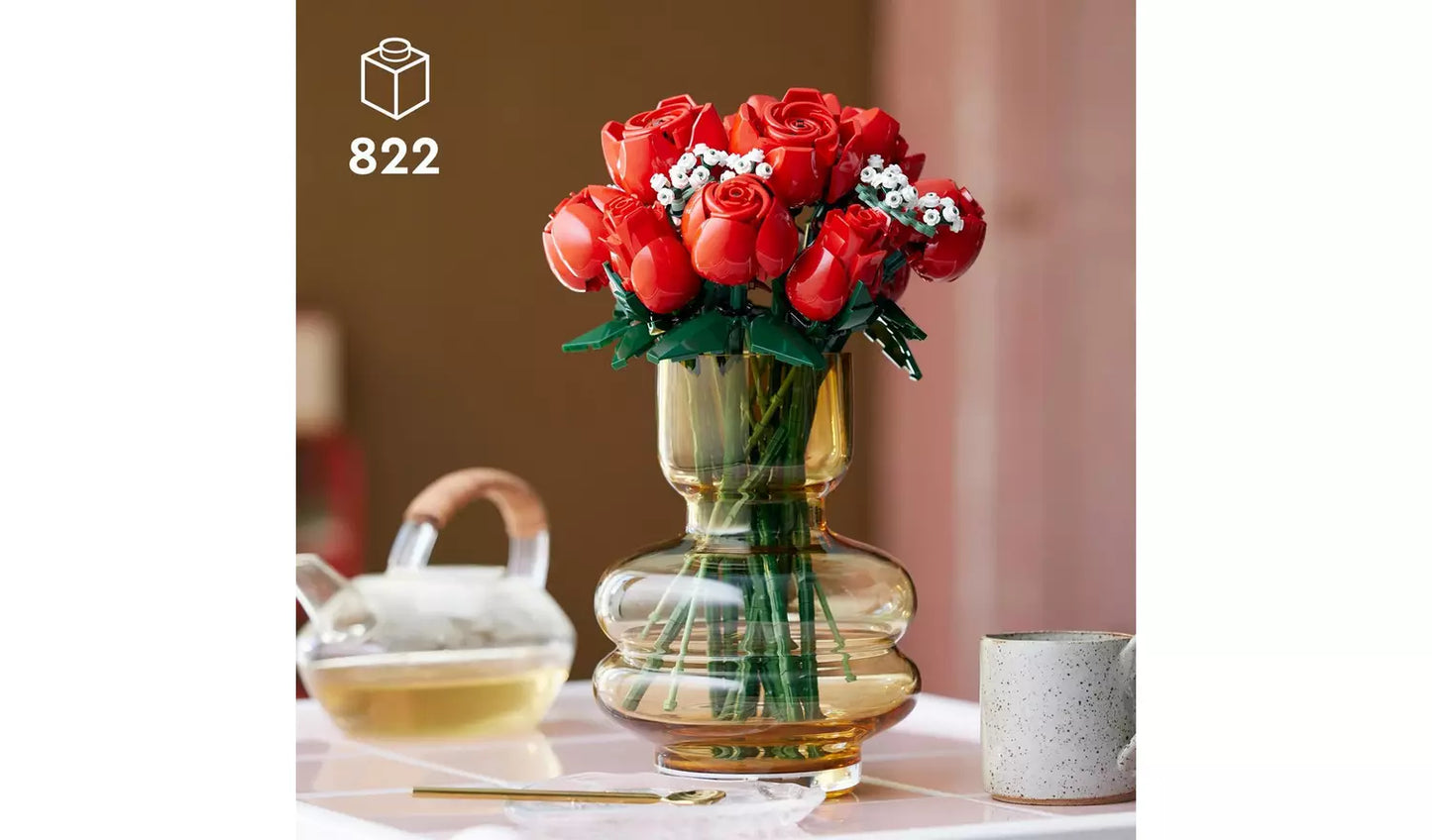 LEGO Icons Bouquet of Roses Flowers Set for Adults | Ages 18+ | Model 10328 | NEW LEGO