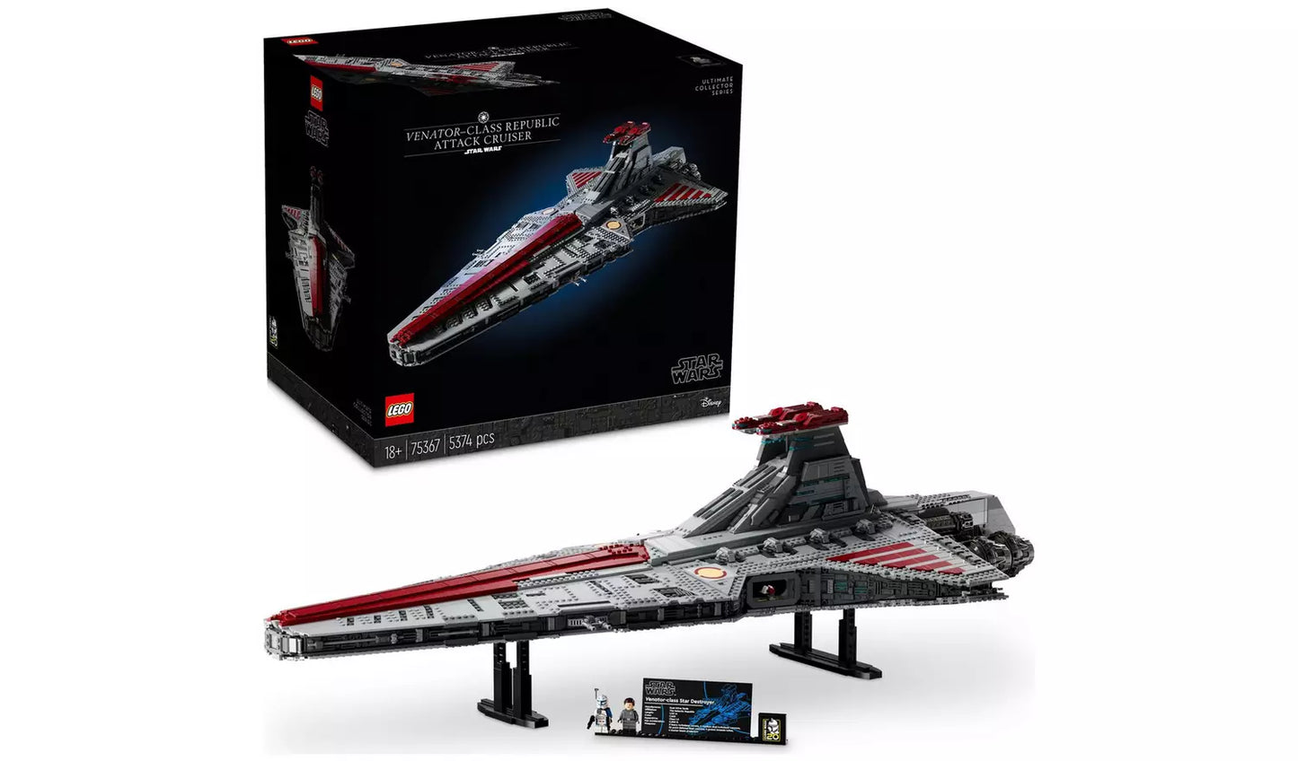 LEGO Star Wars Venator-Class Republic Attack Cruiser UCS Set | Ages 18+ | Model 75367 | NEW LEGO