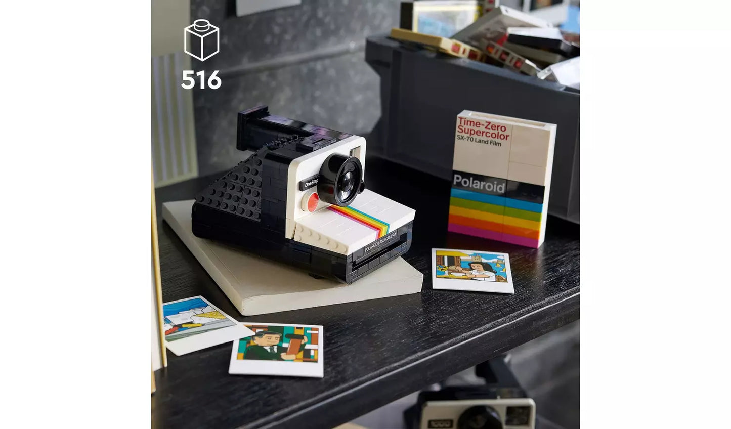 LEGO Ideas Polaroid OneStep SX-70 Camera Set | Ages 18+ | Model 21345 | NEW LEGO