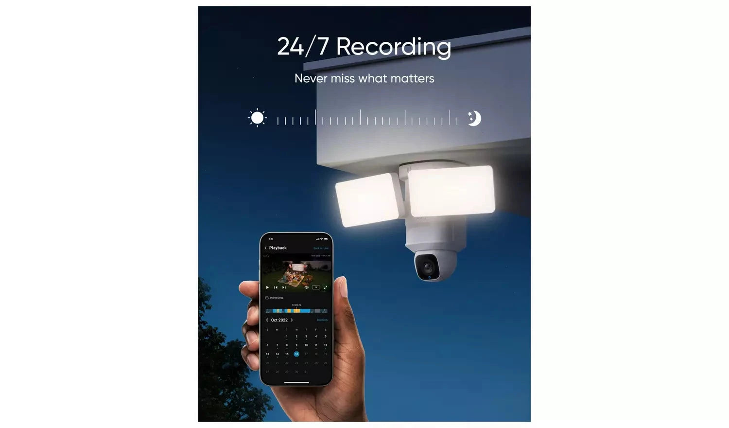 eufy E30 2K Wired Floodlight Security Camera (White) eufy