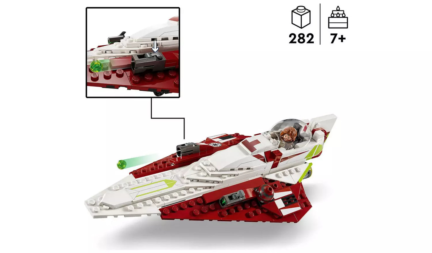 LEGO Star Wars Obi-Wan Kenobi’s Jedi Starfighter Set | Ages 7+ | Model 75333 | New LEGO