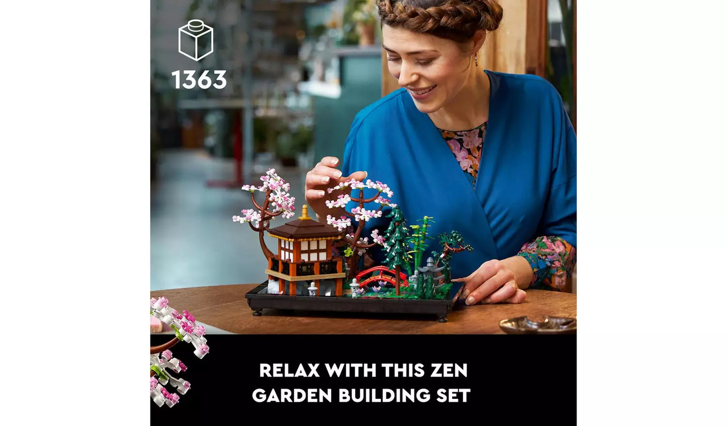 LEGO Icons Tranquil Garden Botanical Set | Ages 18+ | Model 10315 | Zen Garden Home & Office Display | NEW LEGO