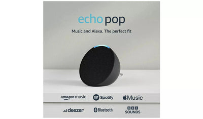 Amazon Echo Pop 2023 Smart Speaker with Alexa – Black - Funkifone