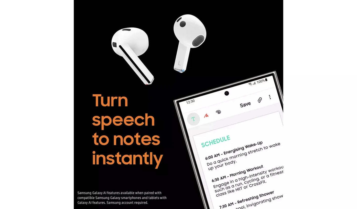 Samsung Galaxy Buds3 True Wireless In-Ear Earbuds – White Samsung