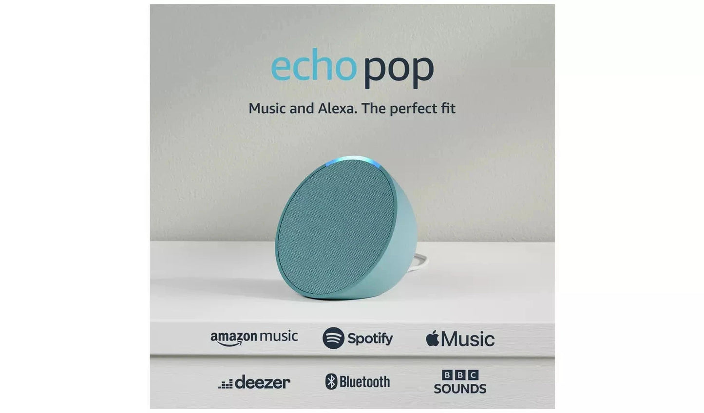 Amazon Echo Pop 2023 Smart Speaker with Alexa – Black - Funkifone