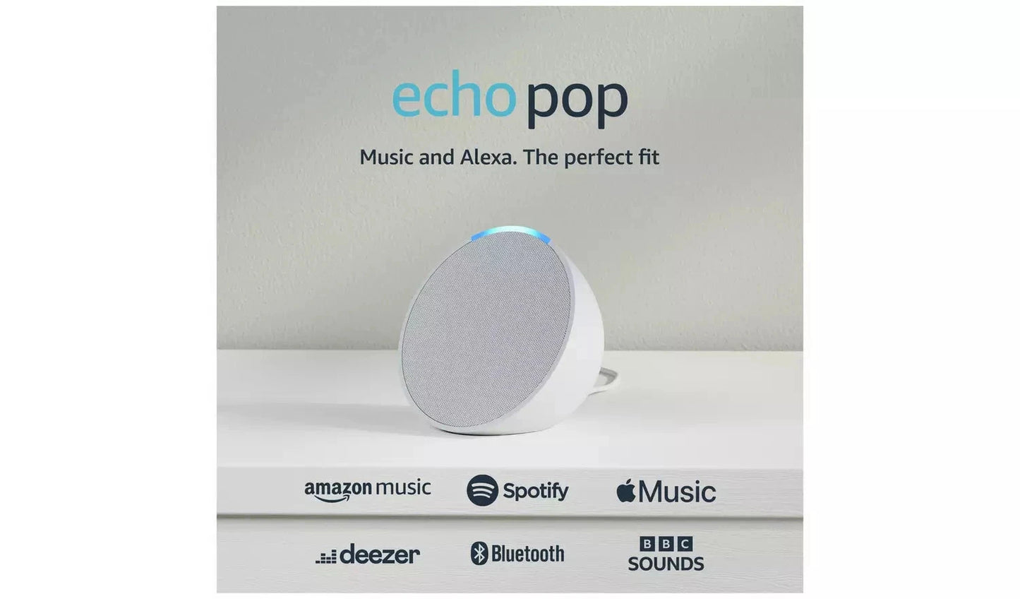 Amazon Echo Pop 2023 Smart Speaker with Alexa – Black - Funkifone