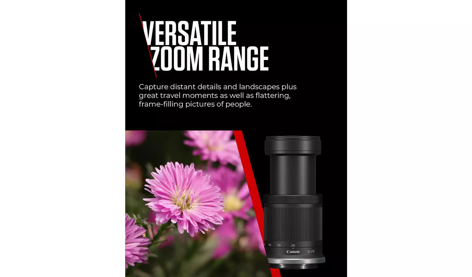 Canon RF-S 55-210mm f/5-7.1 IS STM Telephoto Zoom Lens – RF Mount (New) Canon