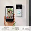 Ring Video Doorbell (Battery-Powered) with Chime – Satin Nickel Ring