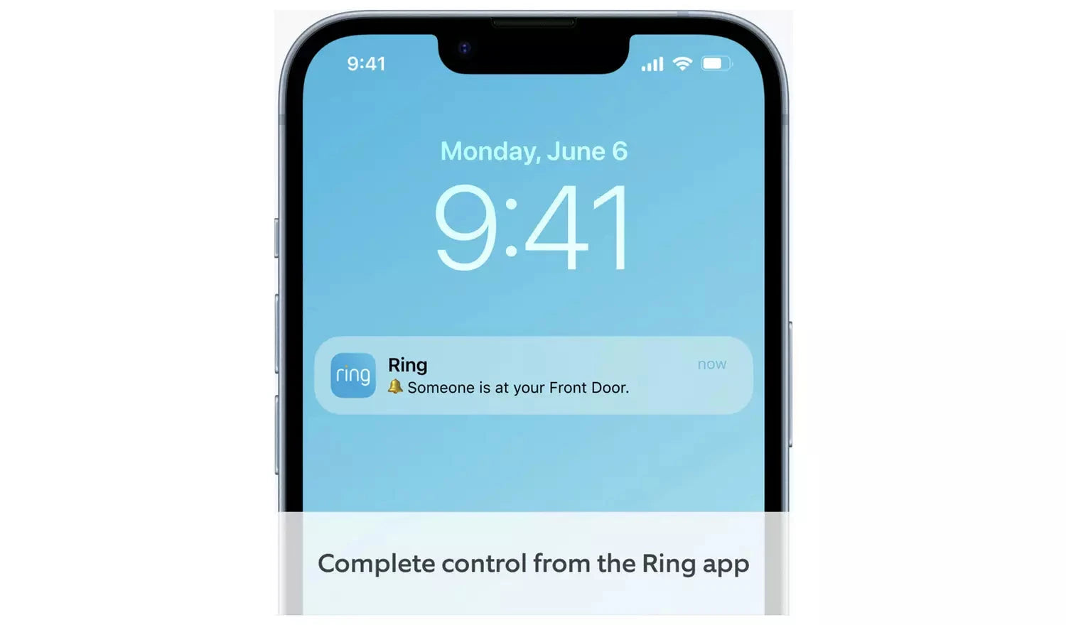 Ring Video Doorbell (Battery-Powered) – Satin Nickel Ring