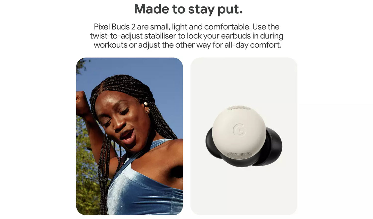 Google Pixel Buds Pro 2 In-Ear Wireless Bluetooth Earbuds, Hazel – New Google