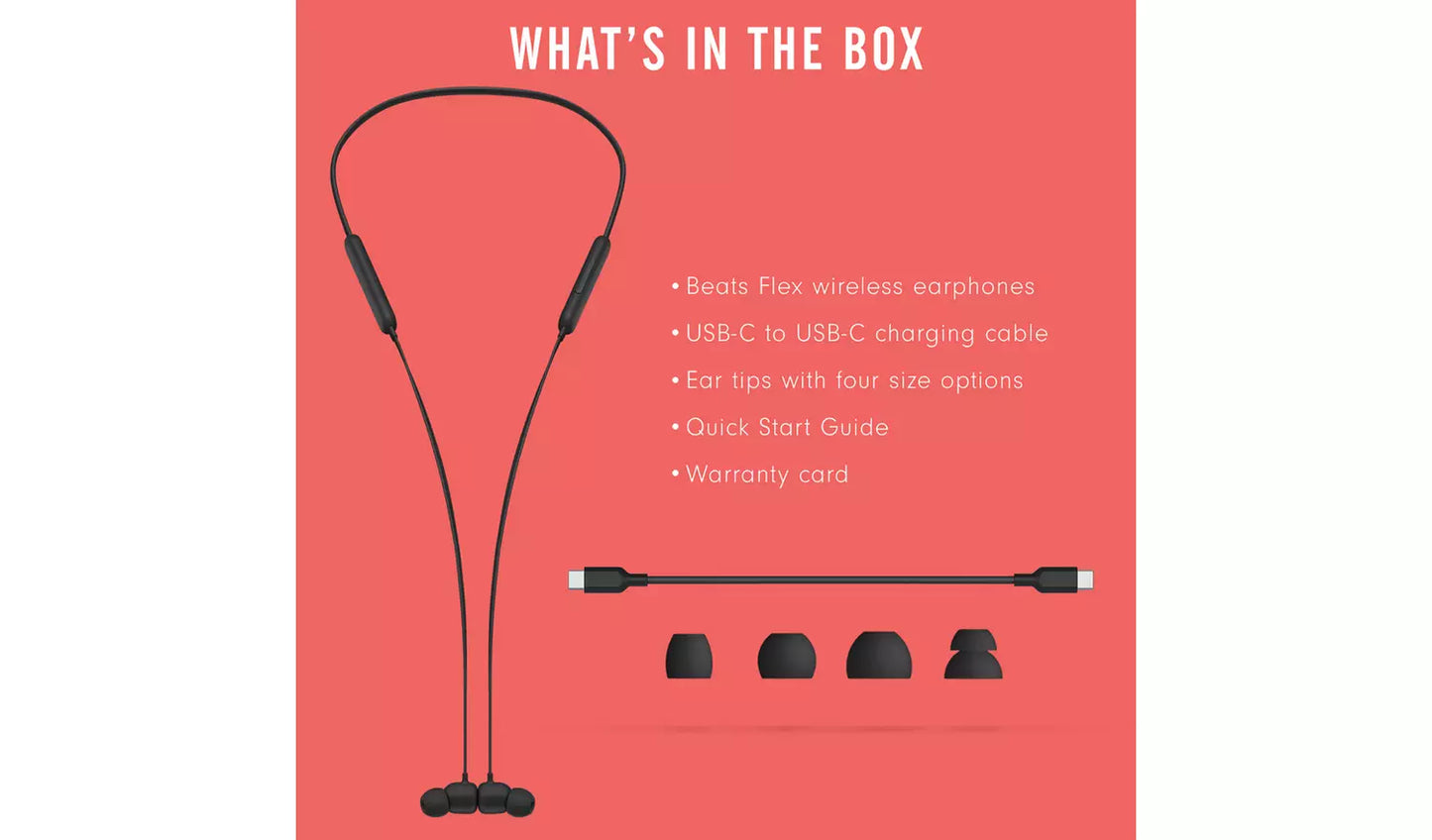Beats Flex Wireless Earbuds - Black (New) Beats