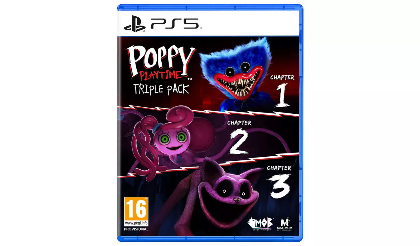 🎃 Poppy Playtime Triple Pack – PS5 | Physical Disc | Horror Puzzle Adventure | Ages 16+ PS5