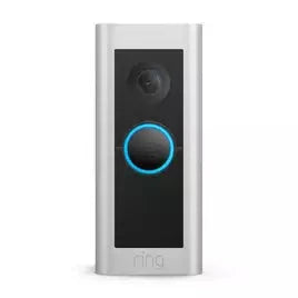Ring Pro 2 Plug in Video Doorbell (Hardwired) – Silver Ring