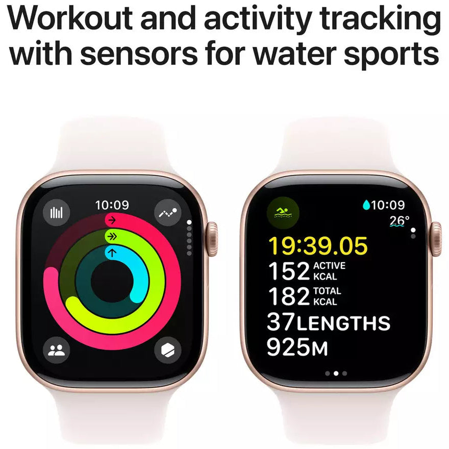 Apple Watch Series 10 GPS 42mm Rose Gold Light Blush - S/M - M/L