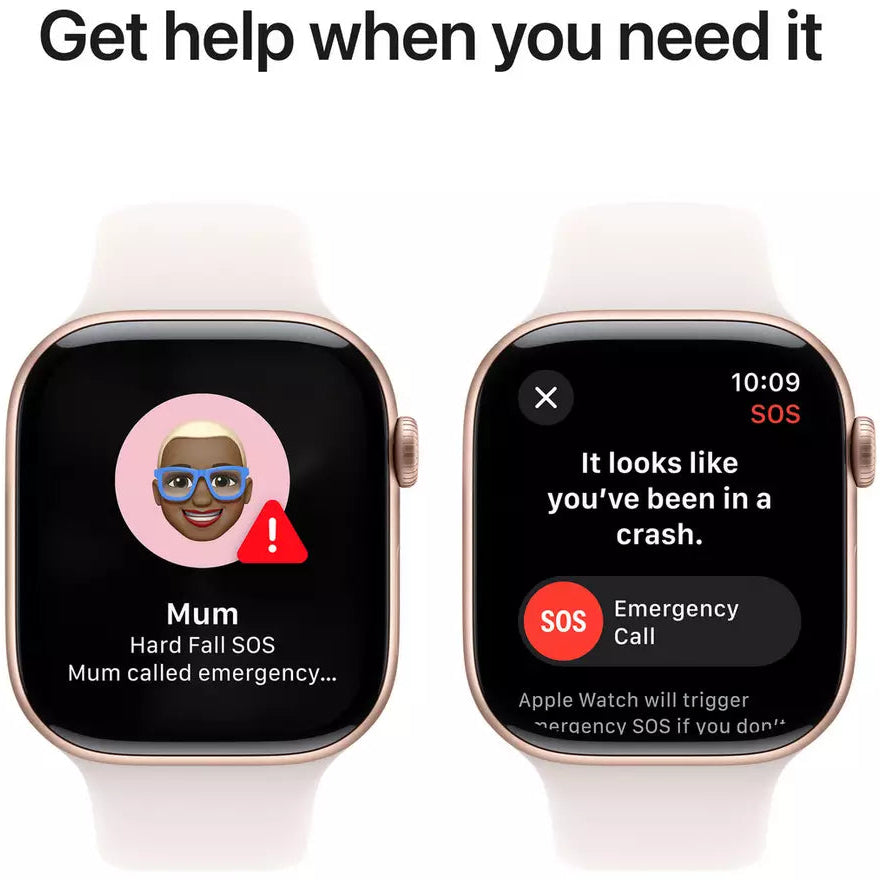 Apple Watch Series 10 GPS 42mm Rose Gold Light Blush - S/M - M/L