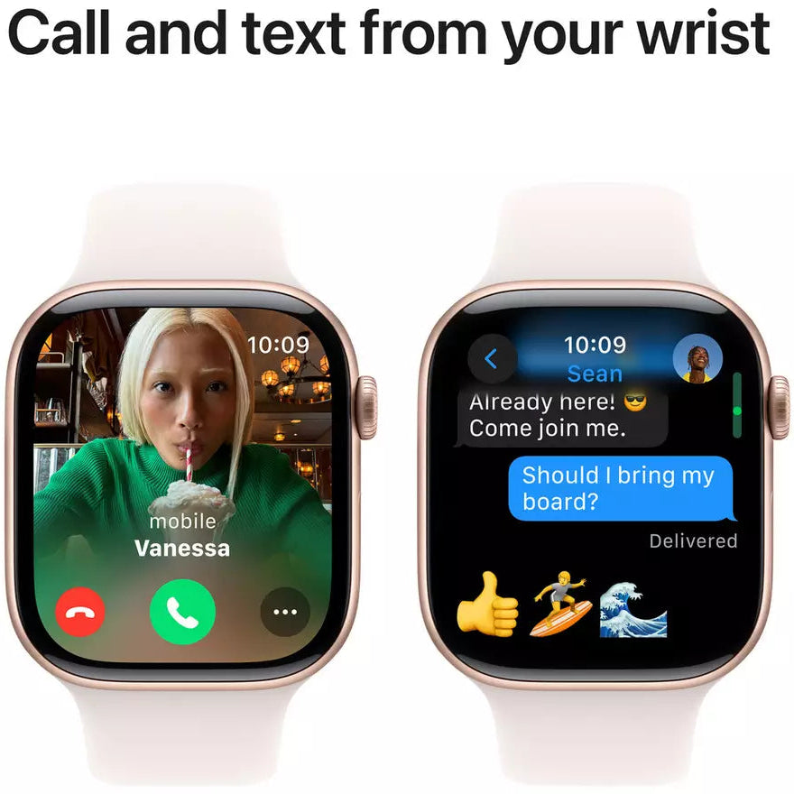 Apple Watch Series 10 GPS 42mm Rose Gold Light Blush - S/M - M/L