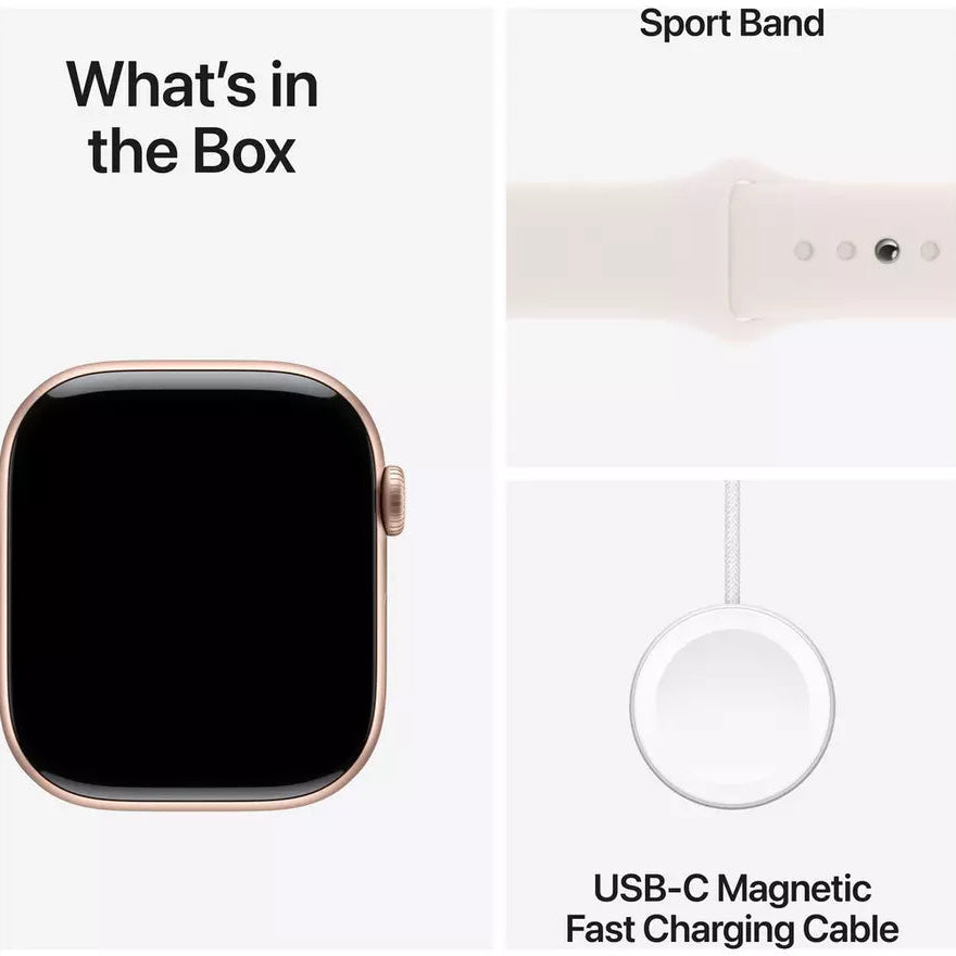 Apple Watch Series 10 GPS 42mm Rose Gold Light Blush - S/M - M/L