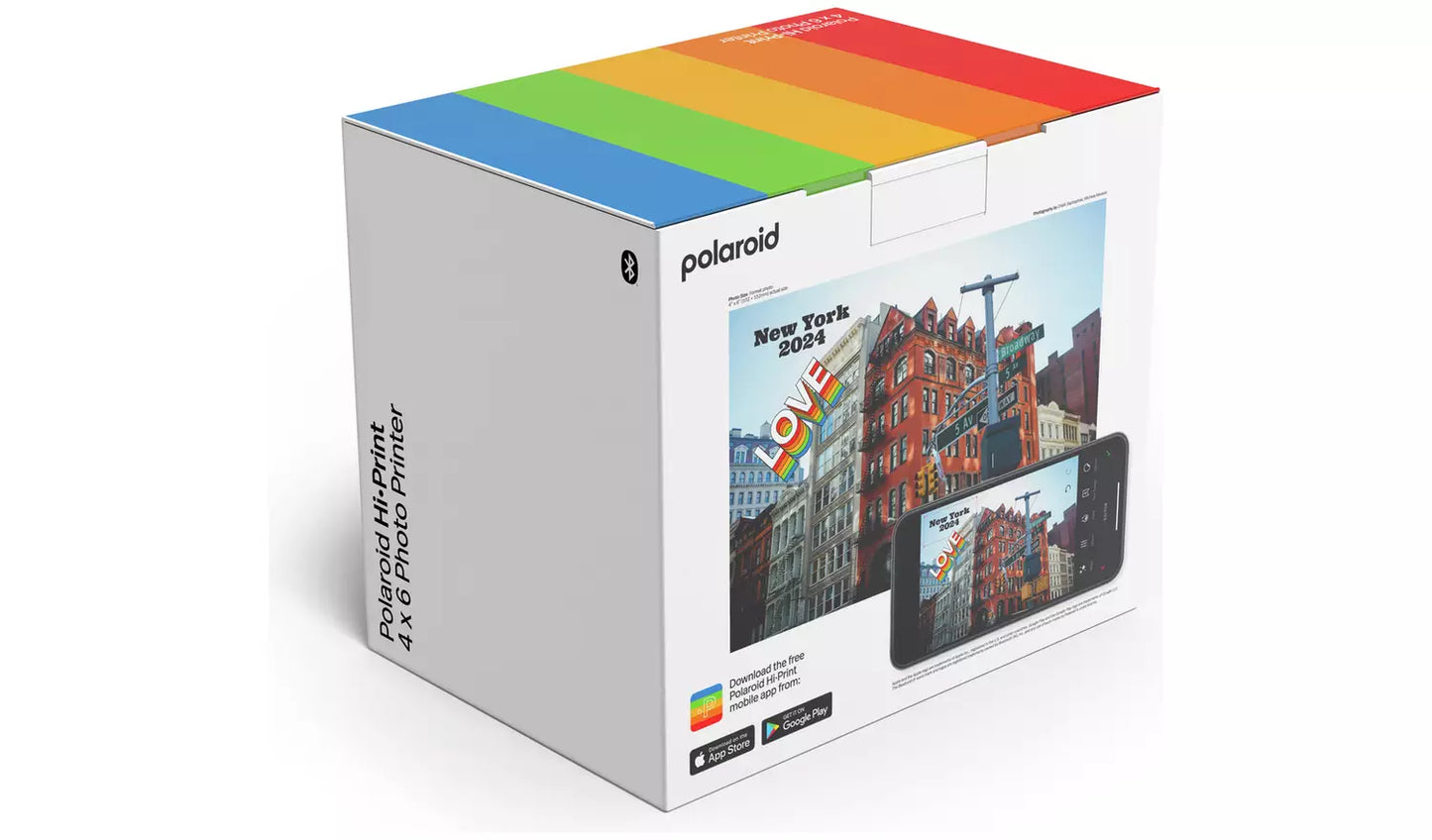 Polaroid Hi-Print 4x6 Photo Printer – White (New) Polaroid