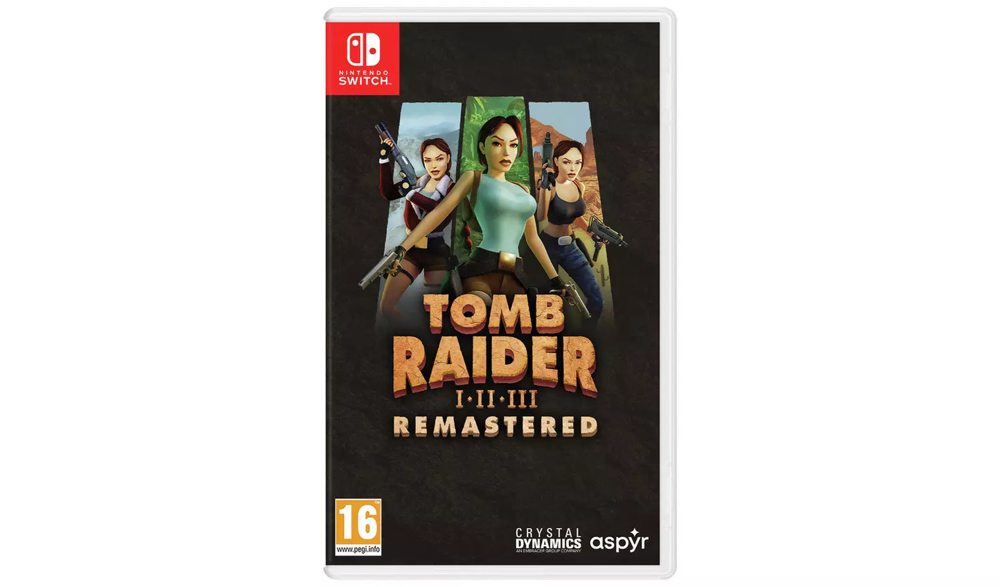 Tomb Raider I-III Remastered – Nintendo Switch Game | Physical Game Card | 16+ (New) Nintendo