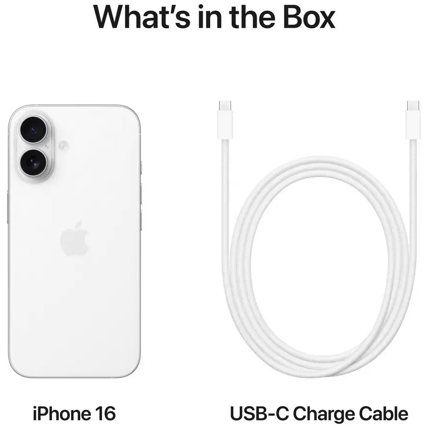 Apple iPhone 16 5G AI Mobile 128GB - White NEW