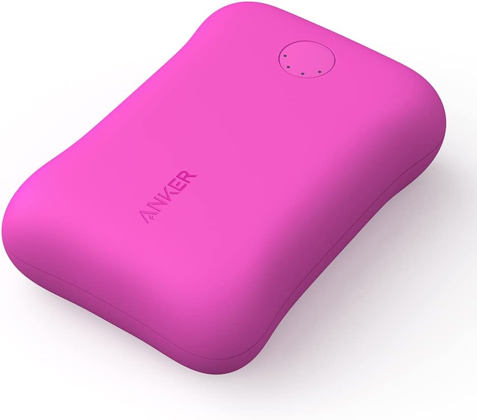Anker Pink 10,000mAh Power Bank for Kids & Adults – Portable Battery Charger (New)
