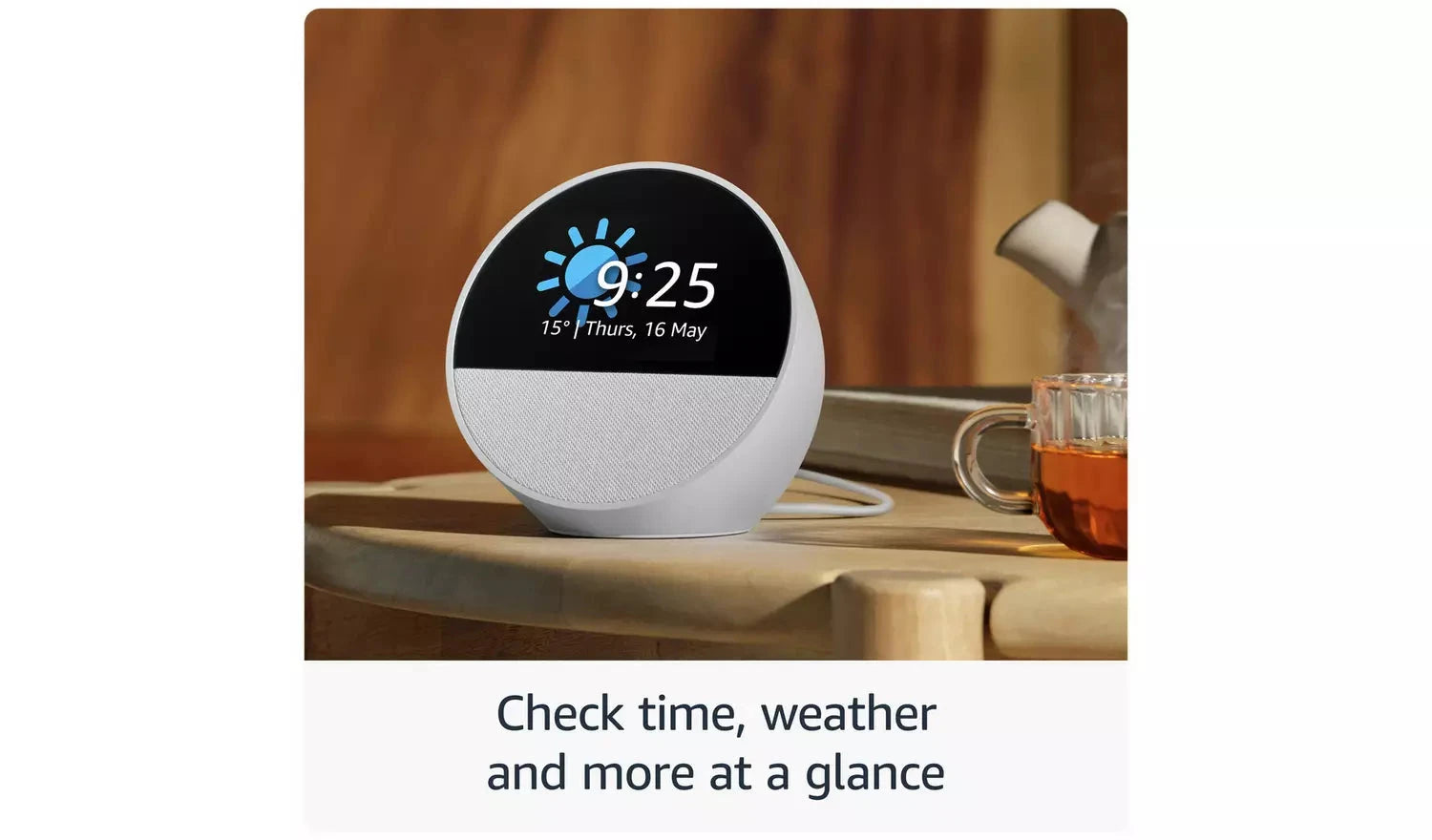Amazon Echo Spot Smart Alarm Clock with Alexa – Blue (New) - Funkifone