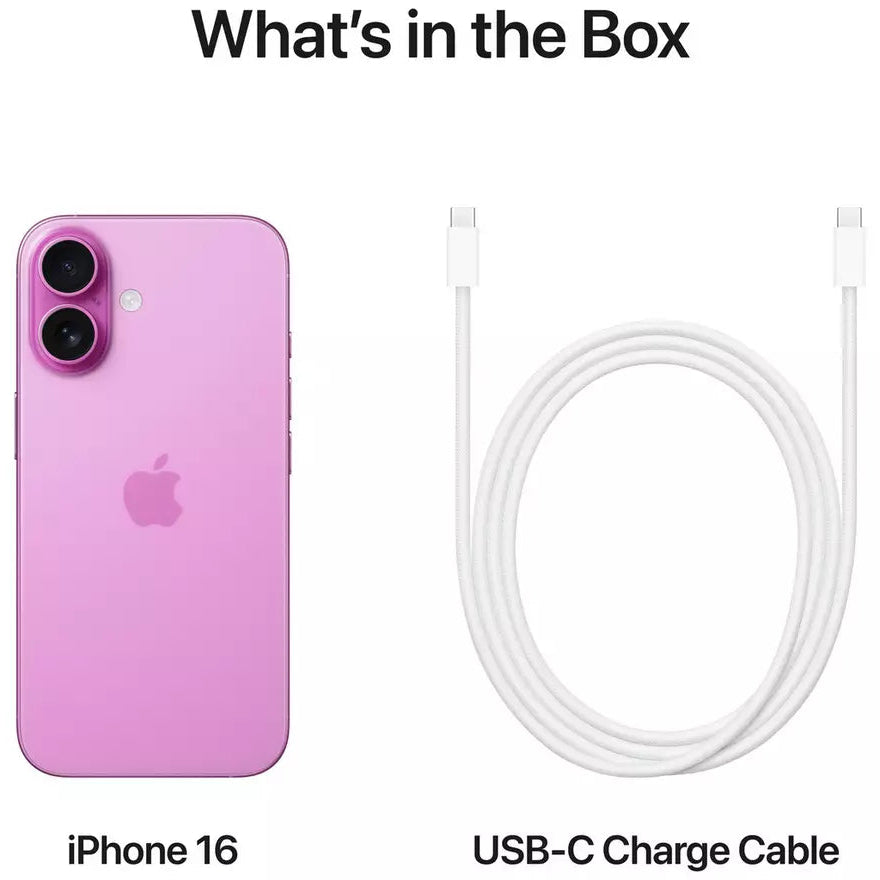Apple iPhone 16 5G AI Mobile 128GB - Pink NEW